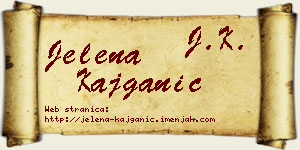 Jelena Kajganić vizit kartica